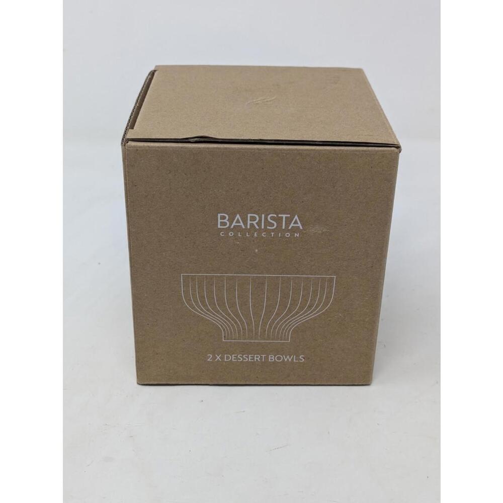 Nespresso Set of 2 Barista Collection Glass Dessert Bowls 137546/12571757 NIB